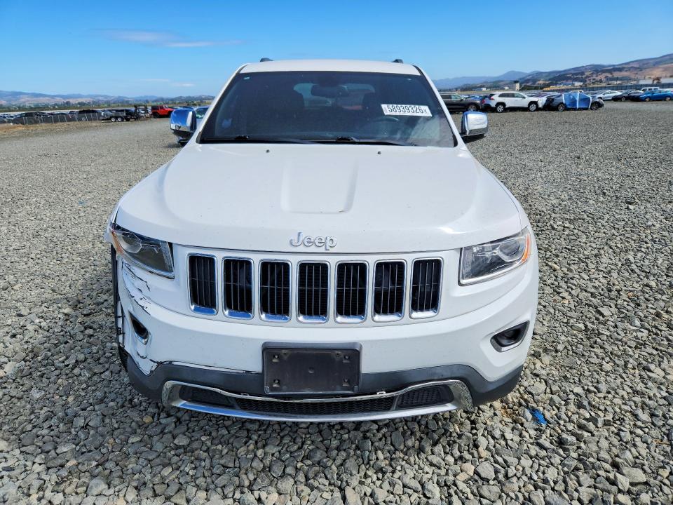 2014 Jeep Cherokee VIN 1C4RJFBGXEC518057 COPART salvage auction — FRONT END, Ca - Salvage Certificate, sold $3,100 on 2026-07-09 (photo 5)