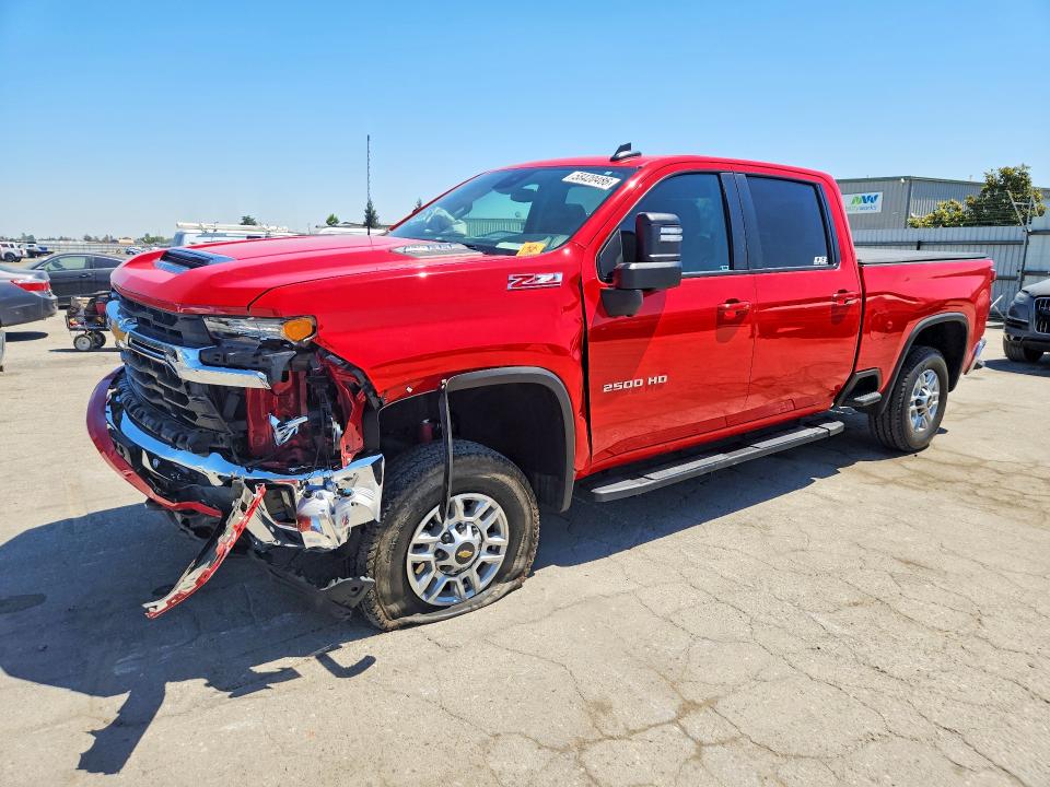 2025 Chevrolet Silverado VIN 1GC4KNE79SF371012 COPART salvage auction — FRONT END, Ca - Salvage Certificate, sold $11,600 on 2026-07-31 (photo 1)