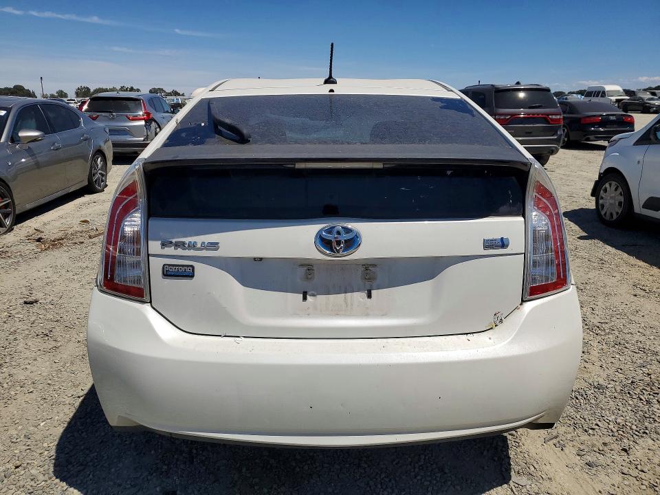 2013 Toyota Prius VIN JTDKN3DU4D5599132 COPART salvage auction — MECHANICAL, CA - SALVAGE CERTIFICATE, sold $3,850 on 2026-07-14 (photo 6)