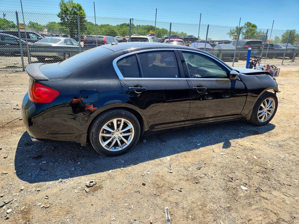 2009 Infiniti G VIN JNKCV61F19M361259 COPART salvage auction — FRONT END, Md - Cert Of Salvage > 75% Damage, sold $400 on 2026-07-02 (photo 3)