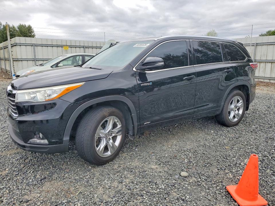 2016 Toyota Highlander VIN 5TDDCRFH2GS016086 COPART salvage auction — MECHANICAL, Wa - Bill Of Sale, sold $675 on 2026-07-27 (photo 1)
