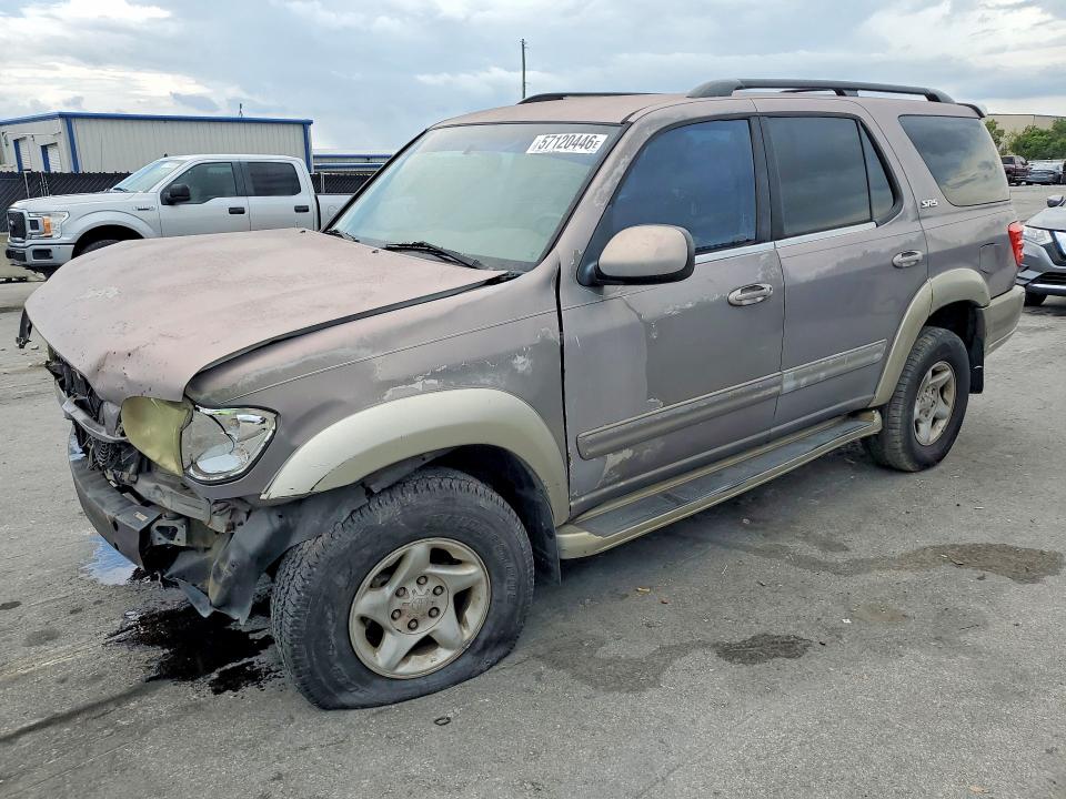 2001 Toyota Sequoia VIN 5TDZT34A21S032479 COPART salvage auction — FRONT END, Fl - Cert Of Title Slvg Rebuildable, sold $525 on 2026-07-14 (photo 1)