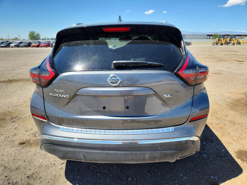2022 Nissan Murano VIN 5N1AZ2CJXNC106953 COPART salvage auction — UNDERCARRIAGE, Az - Cert Of Title - Salvage, sold $3,000 on 2026-07-24 (photo 6)