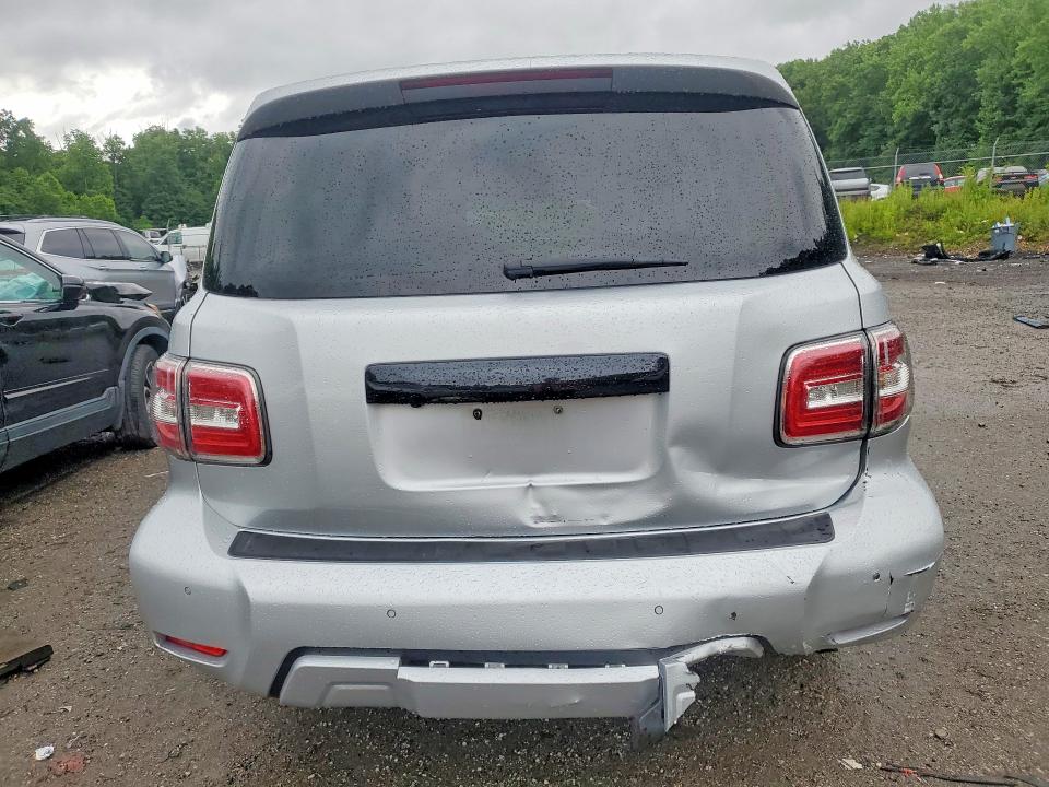 2017 Nissan Armada VIN JN8AY2ND4H9006254 COPART salvage auction — REAR END, Md - Cert Of Salvage > 75% Damage, sold $125 on 2026-07-28 (photo 6)