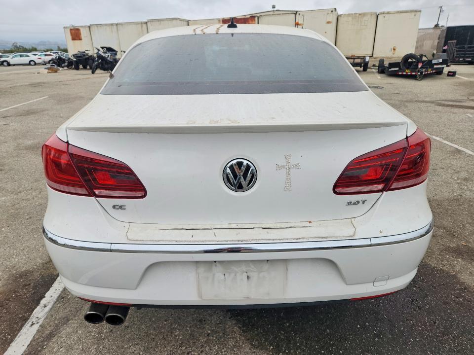 2014 Volkswagen Passat cc VIN WVWBP7AN4EE535804 COPART salvage auction — NORMAL WEAR, Ca - Dis/Dlr/Exp Only Clean Title (P), sold $600 on 2026-07-28 (photo 6)