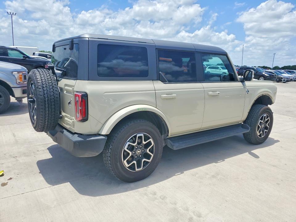 2025 Ford Bronco VIN 1FMDE8BH0SLA43741 COPART salvage auction — FRONT END, Tx - Salvage Vehicle Title, sold $20,800 on 2026-07-02 (photo 3)