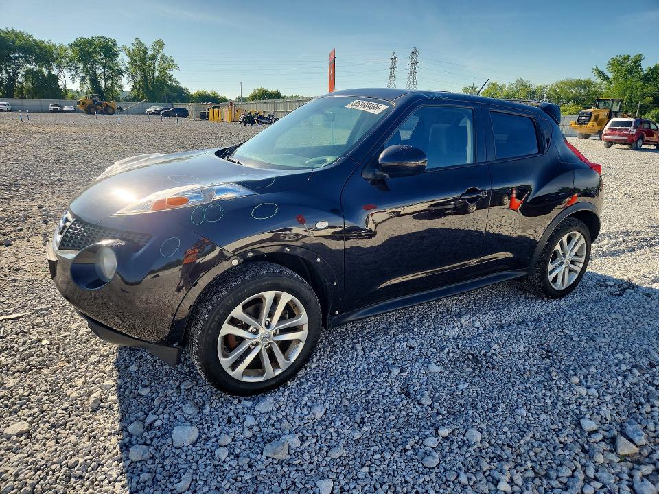 2014 Nissan Juke VIN JN8AF5MV1ET359485 COPART salvage auction — FRONT END, Oh - Cert Of Title-Salvage, sold $500 on 2026-07-07 (photo 1)