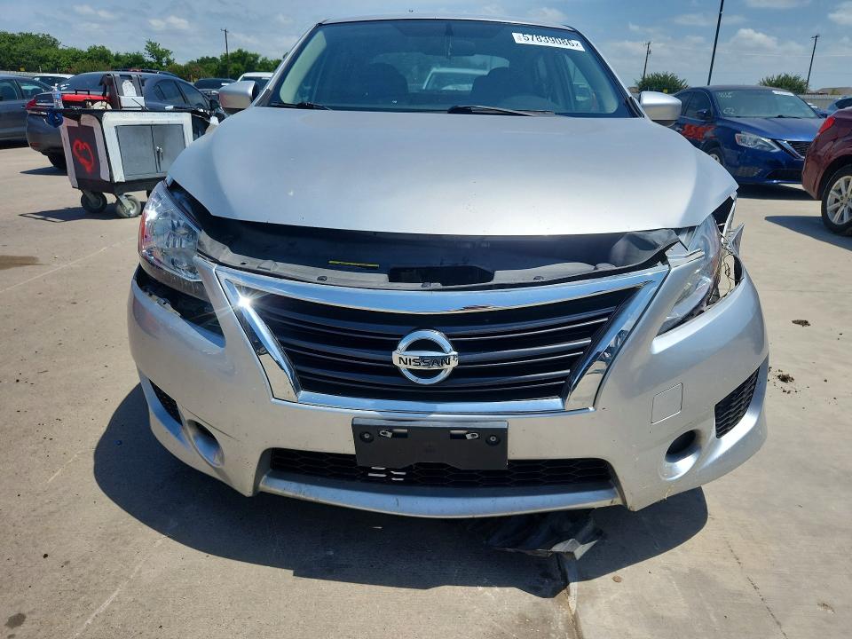 2014 Nissan Sentra VIN 3N1AB7AP4EY321171 COPART salvage auction — FRONT END, Tx - Salvage Vehicle Title, sold $950 on 2026-07-02 (photo 5)