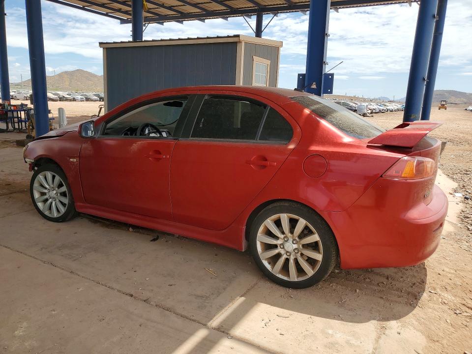 2009 Mitsubishi Lancer VIN JA3AU86W79U008765 COPART salvage auction — FRONT END, Az - Cert Of Title - Salvage, sold $300 on 2026-07-14 (photo 2)