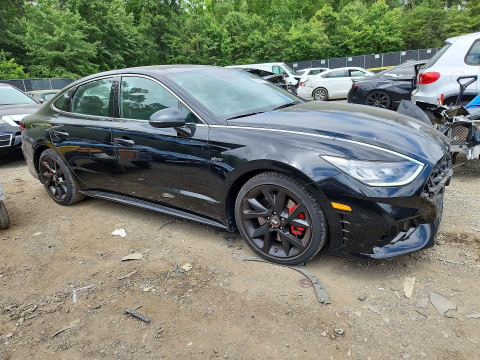 2022 Hyundai Sonata VIN 5NPEK4JC3NH146449 COPART salvage auction — FRONT END, Md - Cert Of Salvage > 75% Damage, sold $250 on 2026-07-14 (photo 4)