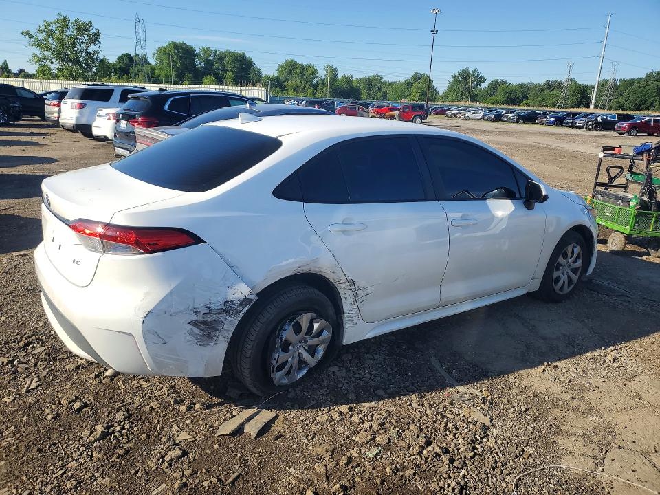 2021 Toyota VIN 5YFEPMAE7MP232979 COPART salvage auction — REAR END, Mi - Certificate Of Title, sold $5,700 on 2026-07-28 (photo 3)