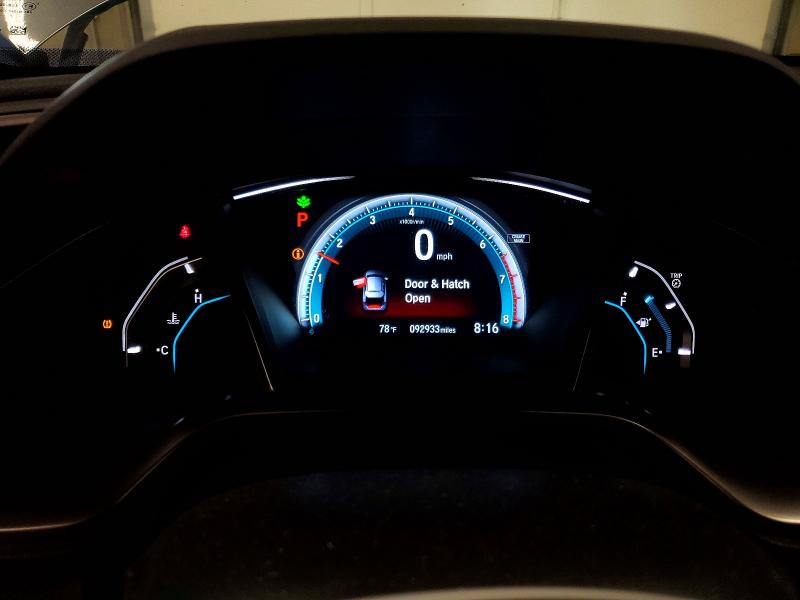 2018 Honda Civic VIN SHHFK7H71JU214639 COPART salvage auction — FRONT END, Mn - Cert Of Title-Salvage, sold $5,200 on 2026-07-21 (photo 9)