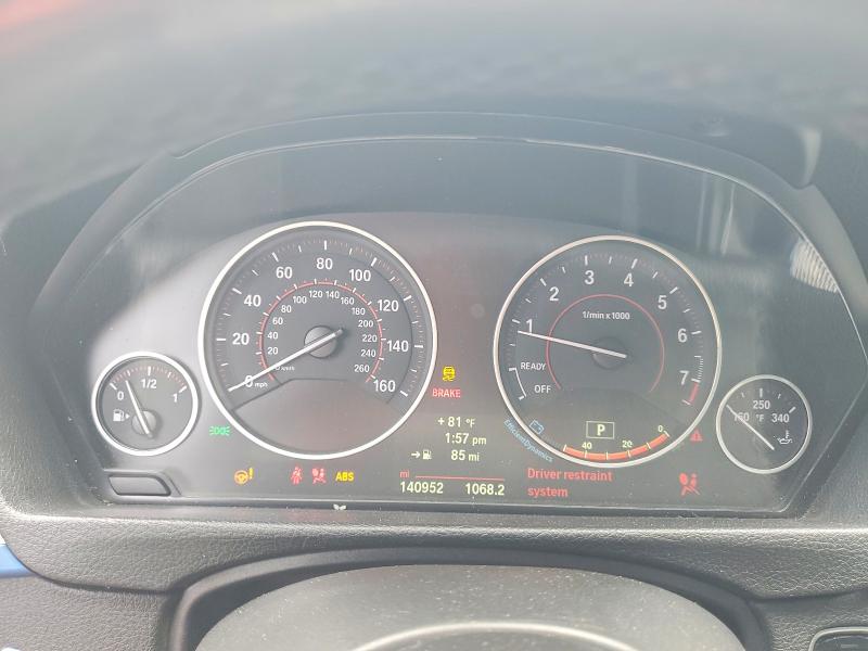 2014 BMW 3er VIN WBA3A9C52EF479240 COPART salvage auction — FRONT END, Fl - Cert Of Title Slvg Rebuildable, sold $1,700 on 2026-08-03 (photo 9)