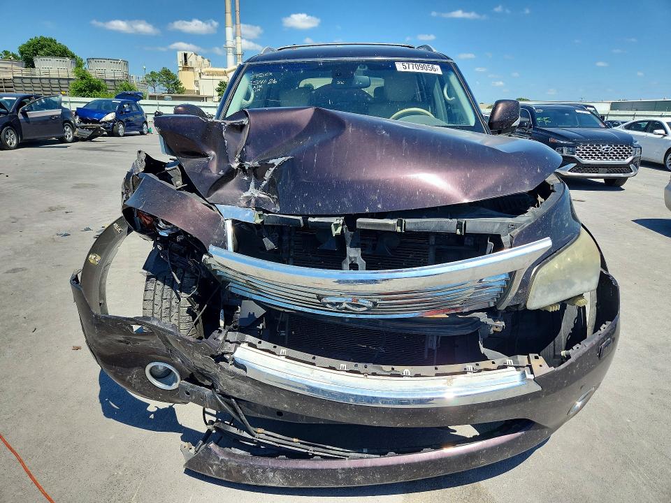 2012 Infiniti Qx56 VIN JN8AZ2NC3C9316540 COPART salvage auction — FRONT END, Ok - Cert Of Title-Salvage, sold $875 on 2026-07-15 (photo 5)