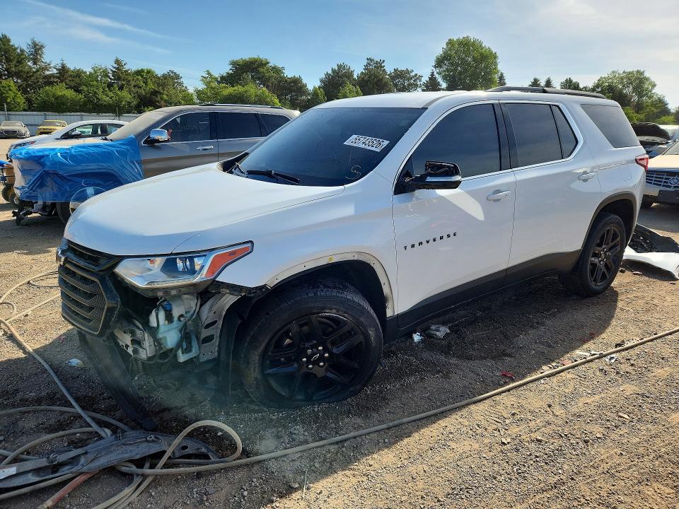 2019 Chevrolet Traverse VIN 1GNERGKW6KJ181115 COPART salvage auction — FRONT END, Il - Salvage Certificate, sold $2,300 on 2026-07-09 (photo 1)