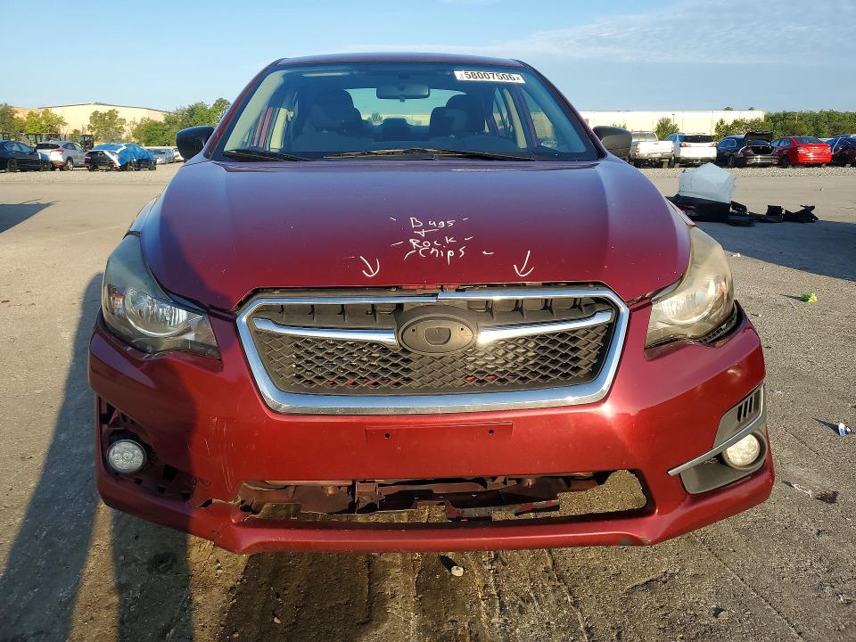 2016 Subaru VIN JF1GJAA6XGH014378 COPART salvage auction — REAR END, Fl - Cert Of Title Slvg Rebuildable, sold $15 on 2026-07-30 (photo 5)