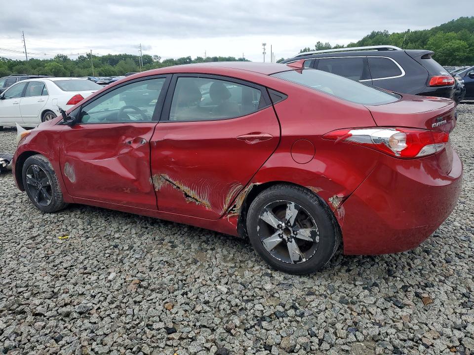 2013 Hyundai VIN 5NPDH4AE0DH428462 COPART salvage auction — WATER/FLOOD, Az - Cert Of Title - Salvage, sold $400 on 2026-07-09 (photo 2)