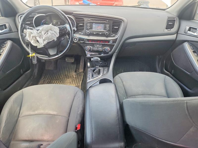 2014 Kia Optima hybrid VIN KNAGN4AD3E5077123 COPART salvage auction — FRONT END, On - Permit Salvage, sold $1,550 on 2026-07-07 (photo 8)