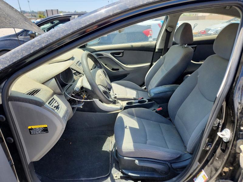 2016 Hyundai Elantra VIN KMHDH4AE8GU583752 COPART salvage auction — VANDALISM, Ca - Dis/Dlr/Exp Only Clean Title, sold $950 on 2026-07-15 (photo 7)