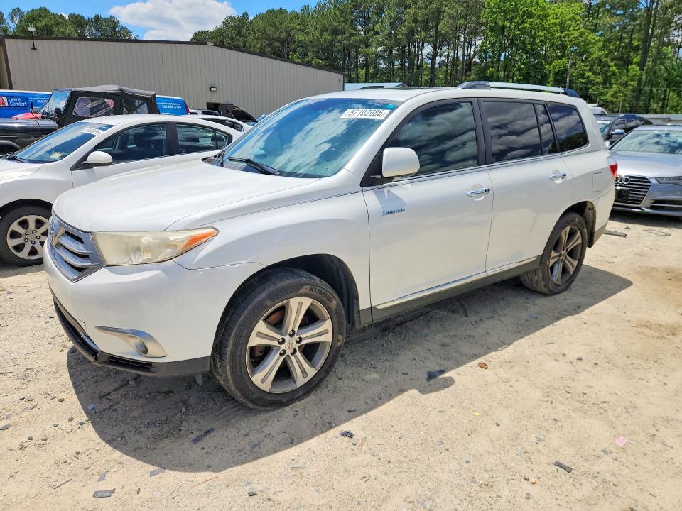 2012 Toyota Highlander VIN 5TDYK3EH5CS080863 — COPART salvage auction photo