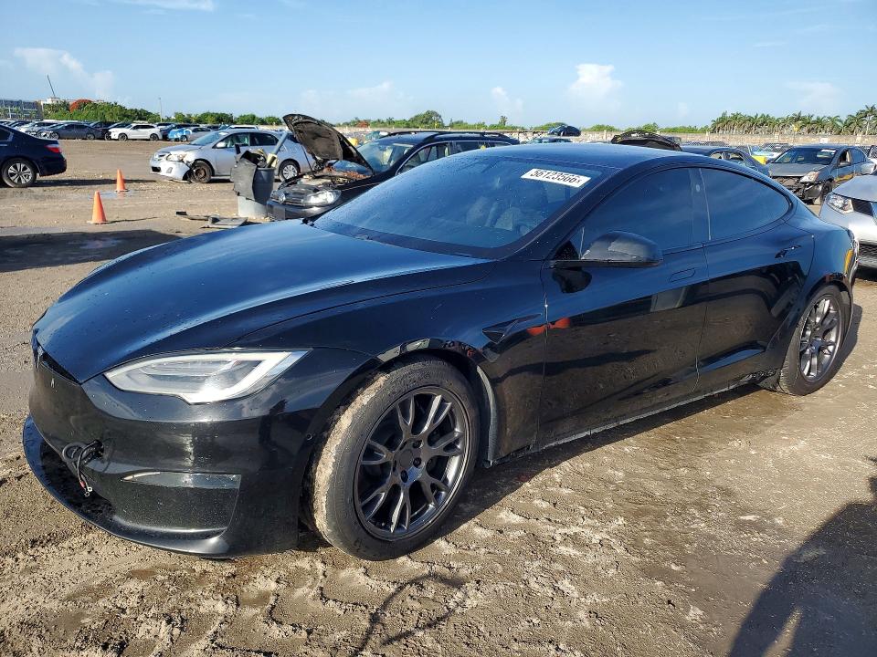 2021 Tesla Model s VIN 5YJSA1E58MF430351 COPART salvage auction — WATER/FLOOD, Fl - Cert Of Title Slvg Rebuildable, sold $9,800 on 2026-07-15 (photo 1)