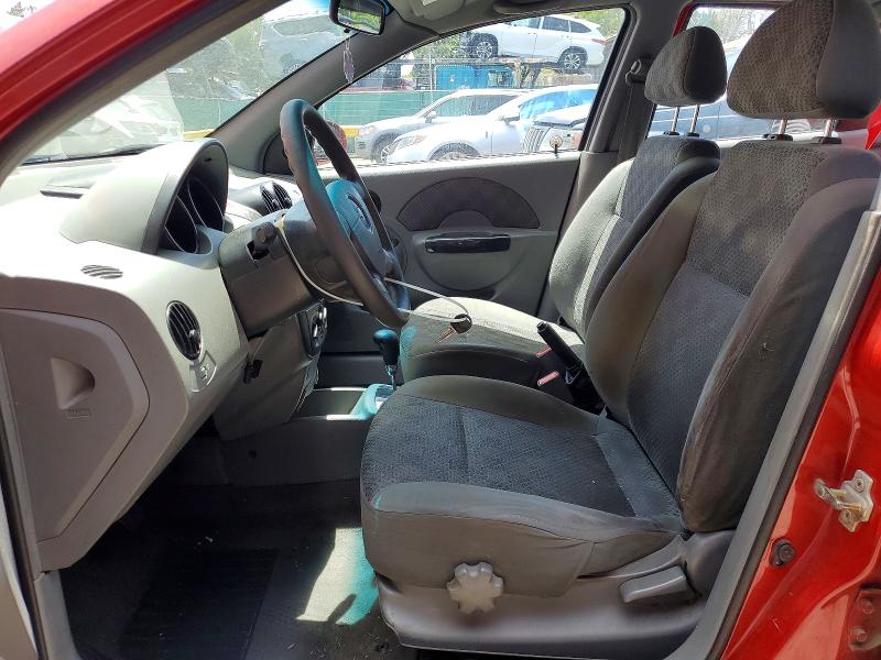 2005 Chevrolet Aveo VIN KL1TD52645B452780 COPART salvage auction — FRONT END, Co - Salvage Title, sold $250 on 2026-07-30 (photo 7)