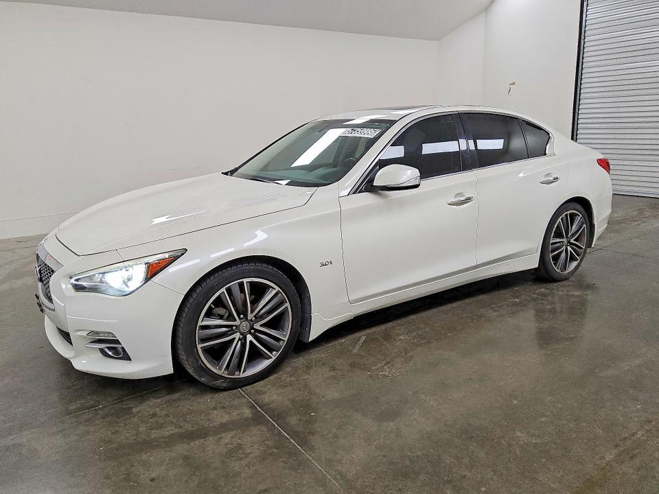 2016 Infiniti Q50 VIN JN1EV7AP5GM306516 COPART salvage auction — MINOR DENT/SCRATCHES, TX - CERTIFICATE OF TITLE, sold $1,950 on 2026-07-14 (photo 1)