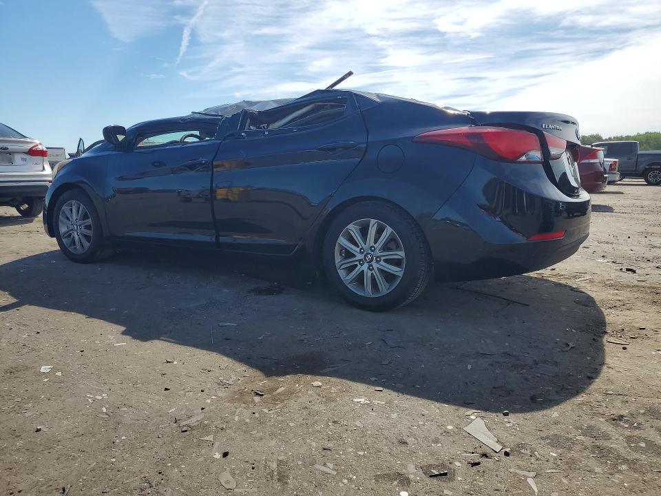 2015 Hyundai Elantra VIN KMHDH4AE6FU264655 COPART salvage auction — ALL OVER, Va - Cert Of Title - Salvage, sold $1,250 on 2026-07-08 (photo 2)