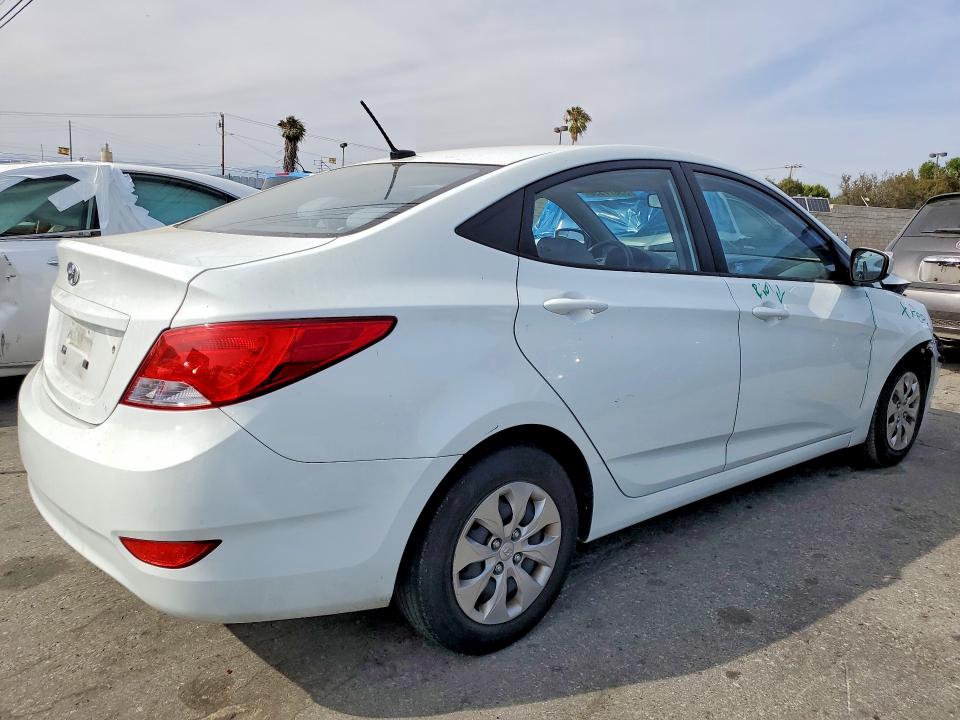 2015 Hyundai Accent VIN KMHCT4AE6FU922047 COPART salvage auction — FRONT END, Ca - Salvage Certificate, sold $325 on 2026-07-27 (photo 3)
