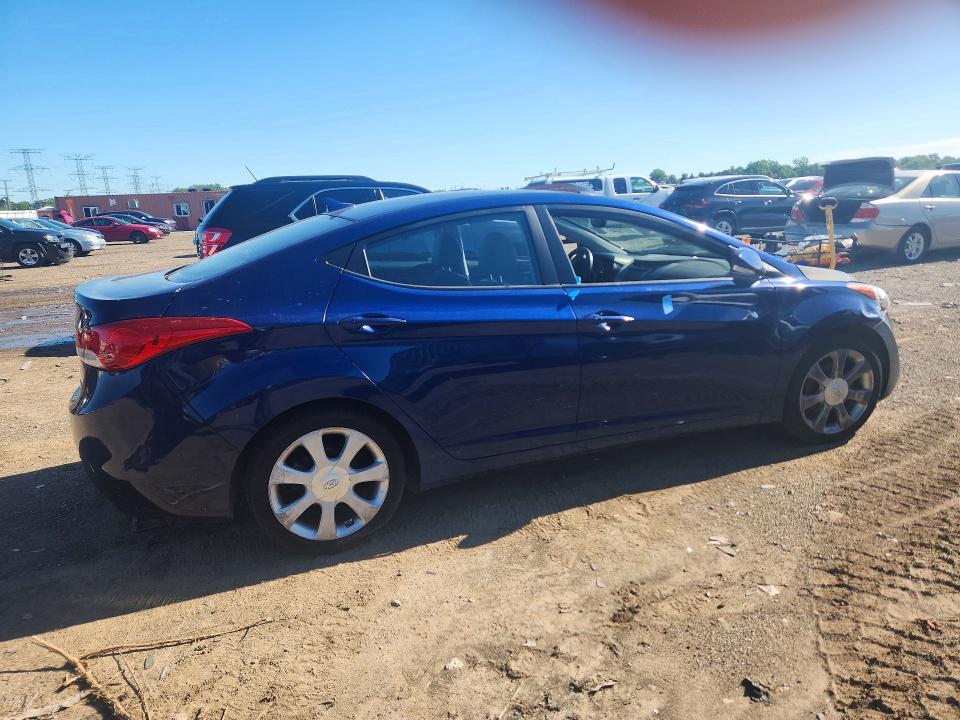 2013 Hyundai Elantra VIN KMHDH4AE4DU521082 COPART salvage auction — SIDE, Il - Salvage Certificate, sold $250 on 2026-07-16 (photo 3)