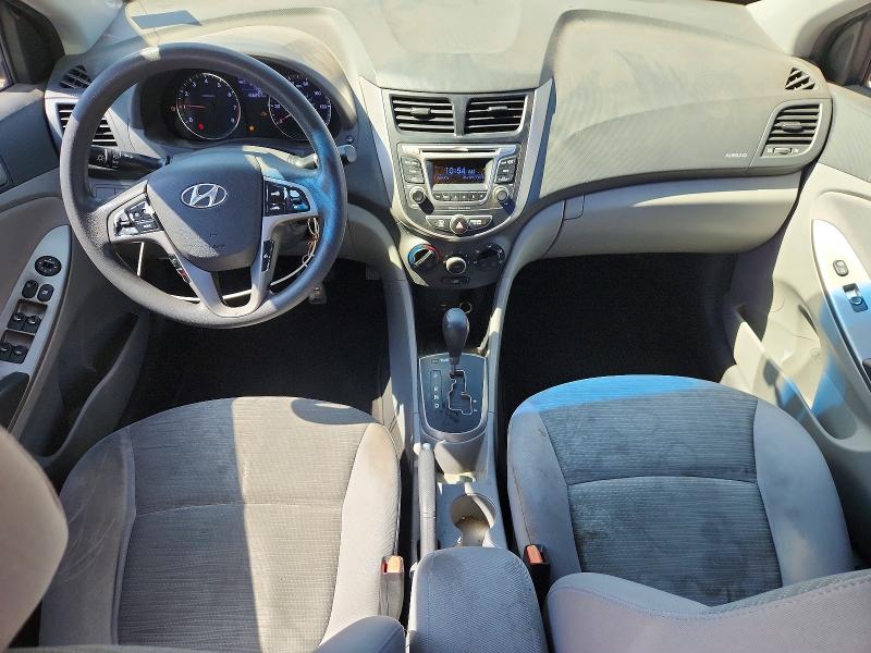 2016 Hyundai Accent VIN KMHCT4AE9GU991395 COPART salvage auction — REAR END, Tx - Salvage Vehicle Title, sold $90 on 2026-07-14 (photo 8)