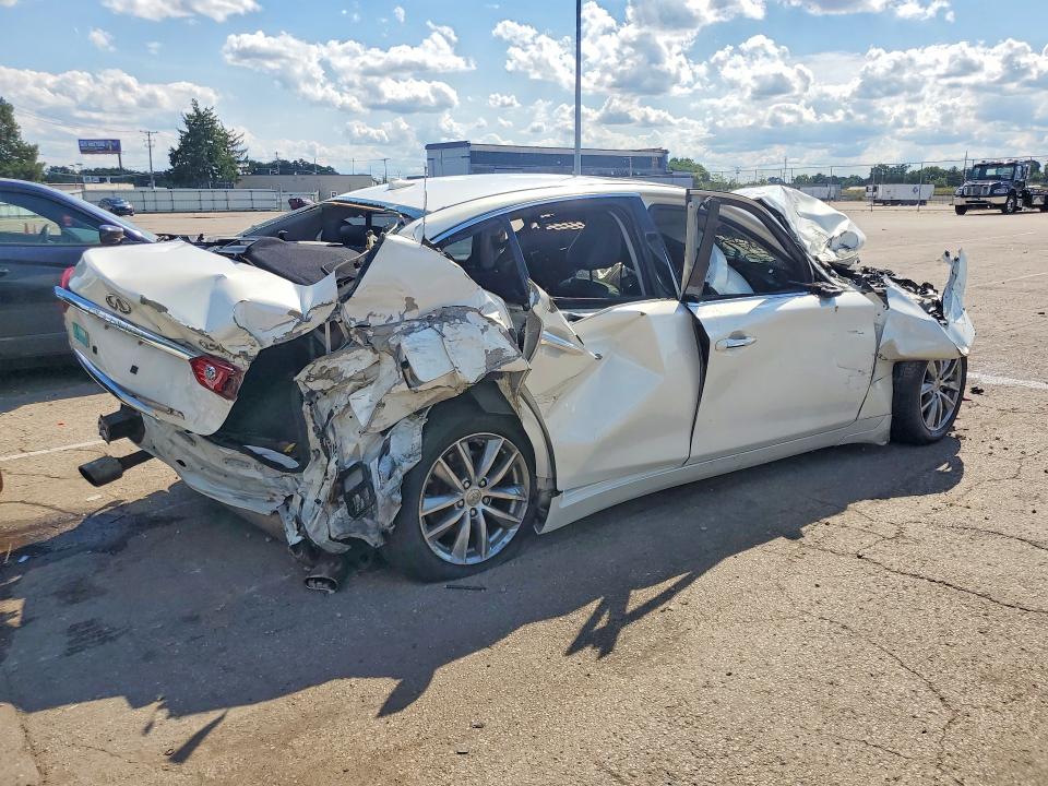 2014 Infiniti Q50 VIN JN1BV7AR3EM695349 COPART salvage auction — ALL OVER, OH - CERT OF TITLE-SALVAGE, sold $475 on 2026-07-15 (photo 3)