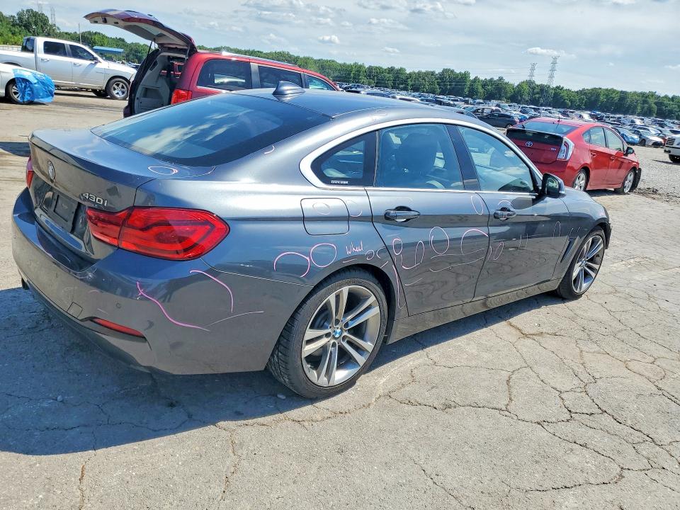 2018 BMW 4er VIN WBA4J1C53JBA29994 COPART salvage auction — HAIL, Ms - Cert Of Title-Salvaged, sold $2,400 on 2026-07-28 (photo 3)