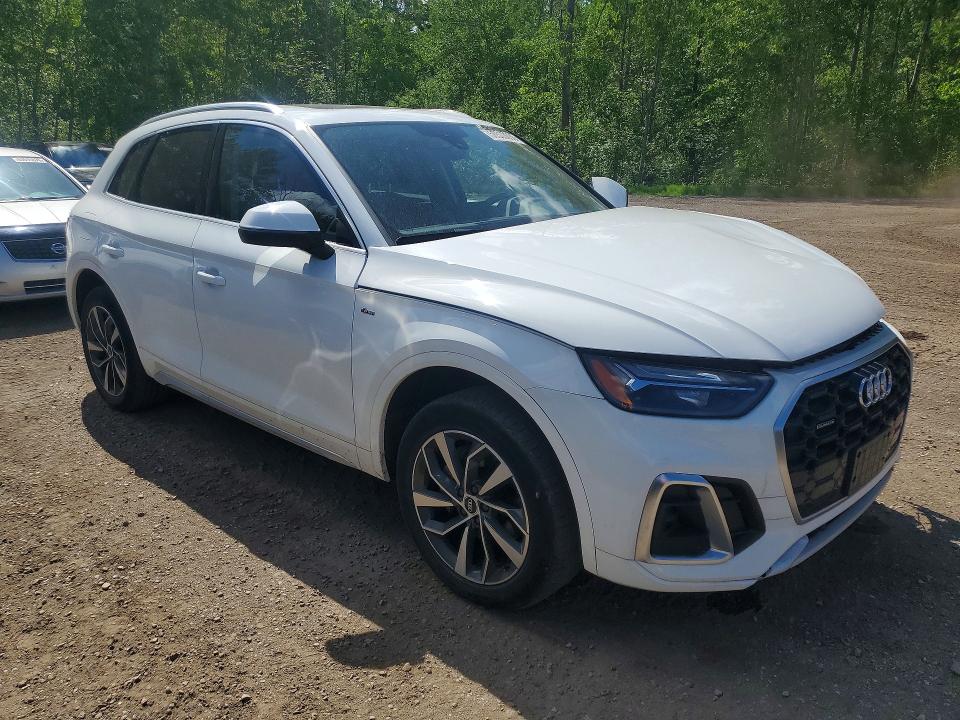 2021 Audi Q5 VIN WA1EAAFY1M2118083 COPART salvage auction — FRONT END, On - Permit Salvage, sold $12,300 on 2026-07-07 (photo 4)