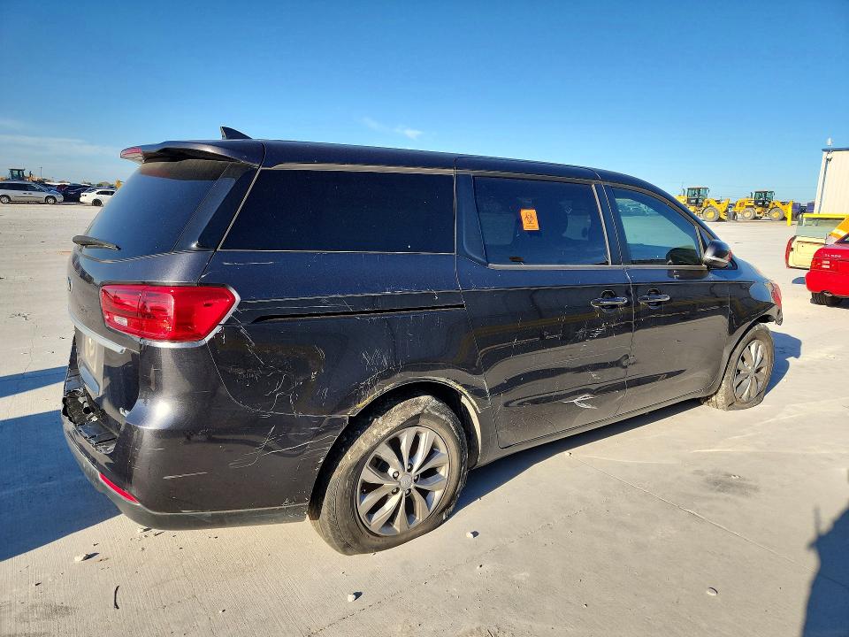2021 Kia SEDONA VIN KNDMB5C18M6673831 COPART salvage auction — FRONT END, Tx - Certificate Of Title, sold $2,450 on 2026-07-10 (photo 3)