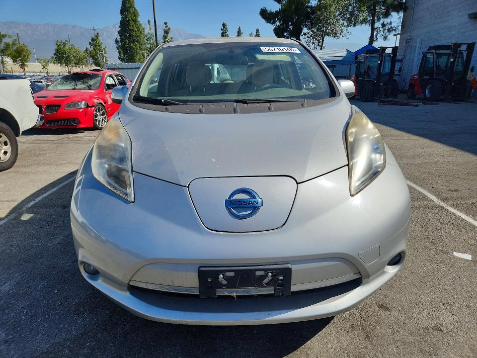 2012 Nissan Leaf VIN JN1AZ0CP7CT025471 COPART salvage auction — NORMAL WEAR, Ca - Dis/Dlr/Exp Only Clean Title (P), sold $325 on 2026-07-07 (photo 5)