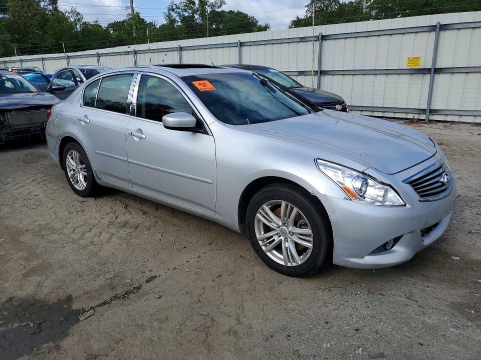 2011 Infiniti G25 VIN JN1DV6ARXBM651850 COPART salvage auction — FRONT END, Ga - Cert Of Title-Salvage, sold $425 on 2026-07-27 (photo 4)