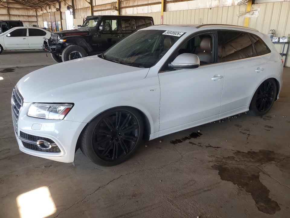 2014 Audi Sq5 VIN WA1VGAFP7EA112429 COPART salvage auction — MINOR DENT/SCRATCHES, Az - Certificate Of Title, sold $2,300 on 2026-07-06 (photo 1)