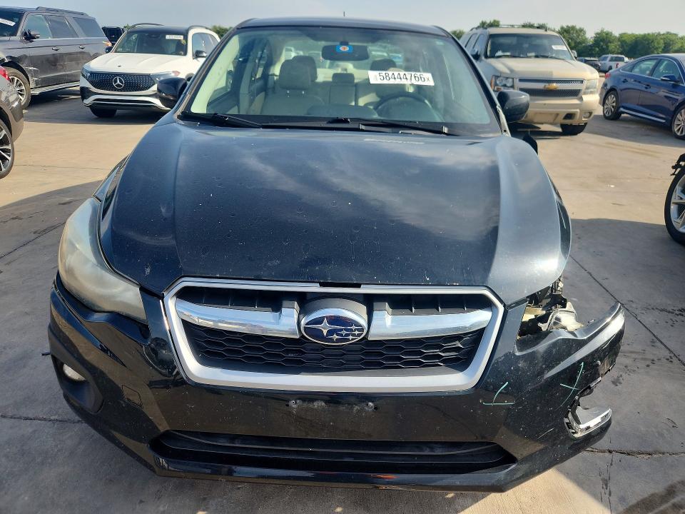 2012 Subaru Impreza VIN JF1GJAG65CH018694 COPART salvage auction — FRONT END, TX - SALVAGE VEHICLE TITLE (P), sold $625 on 2026-07-09 (photo 5)