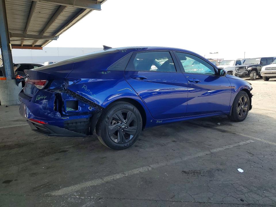 2023 Hyundai Elantra VIN 5NPLM4AG1PH118804 COPART salvage auction — FRONT END, Ca - Salvage Certificate, sold $3,250 on 2026-07-07 (photo 3)