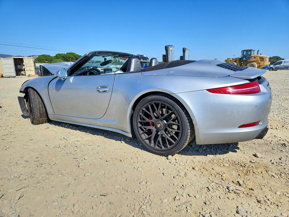 2015 Porsche 911 VIN WP0CB2A92FS154500 COPART salvage auction — FRONT END, Ca - Salvage Certificate, sold $5,700 on 2026-08-18 (photo 2)