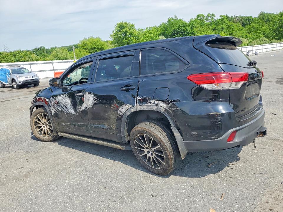 2018 Toyota Highlander VIN 5TDJZRFH7JS560320 COPART salvage auction — FRONT END, Pa - Certificate Of Salvage, sold $5,500 on 2026-07-14 (photo 2)