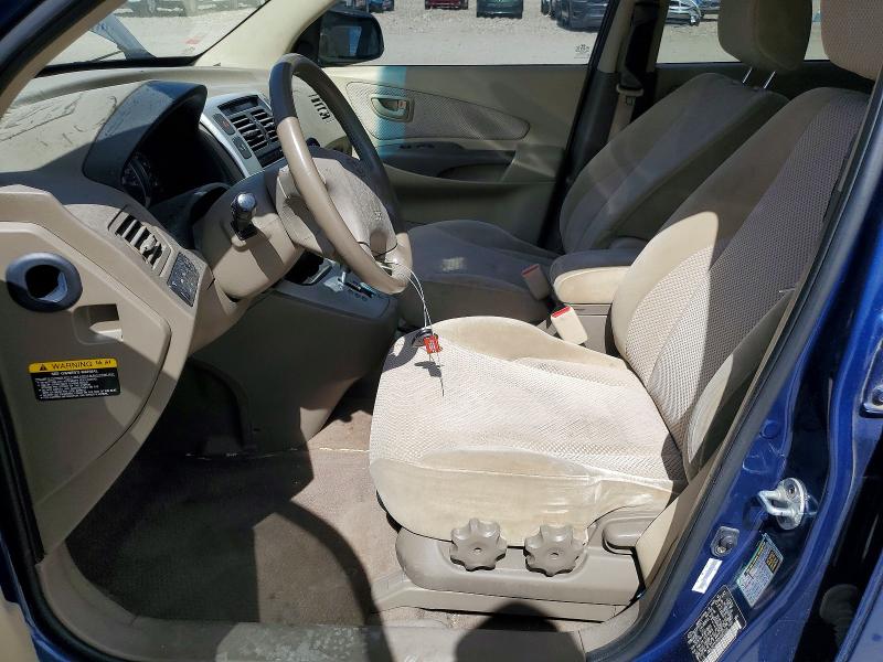 2008 Hyundai Tucson VIN KM8JN72DX8U880056 COPART salvage auction — FRONT END, Ut - Salvage Certificate, sold $425 on 2026-07-20 (photo 7)