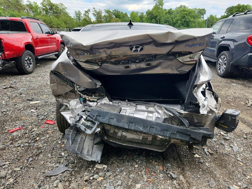 2014 Hyundai Sonata VIN KMHEC4A44EA103277 COPART salvage auction — REAR END, Md - Cert Of Salvage > 75% Damage, sold $475 on 2026-07-31 (photo 6)
