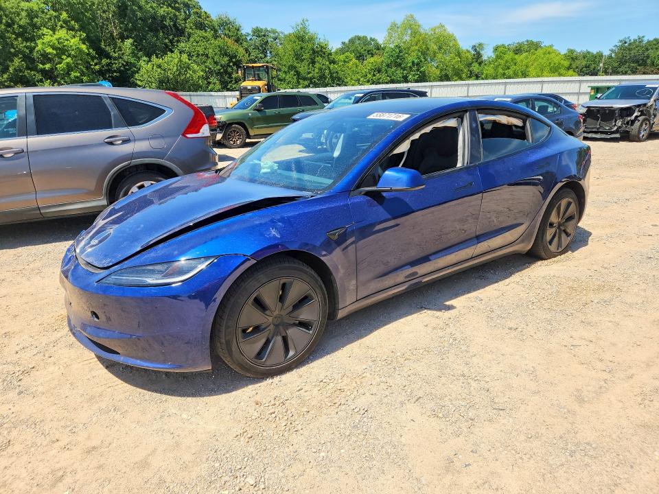 2024 Tesla Model 3 VIN 5YJ3E1EBXRF791943 COPART salvage auction — FRONT END, Al - Cert Of Title-Salvage Title, sold $10,700 on 2026-07-07 (photo 1)