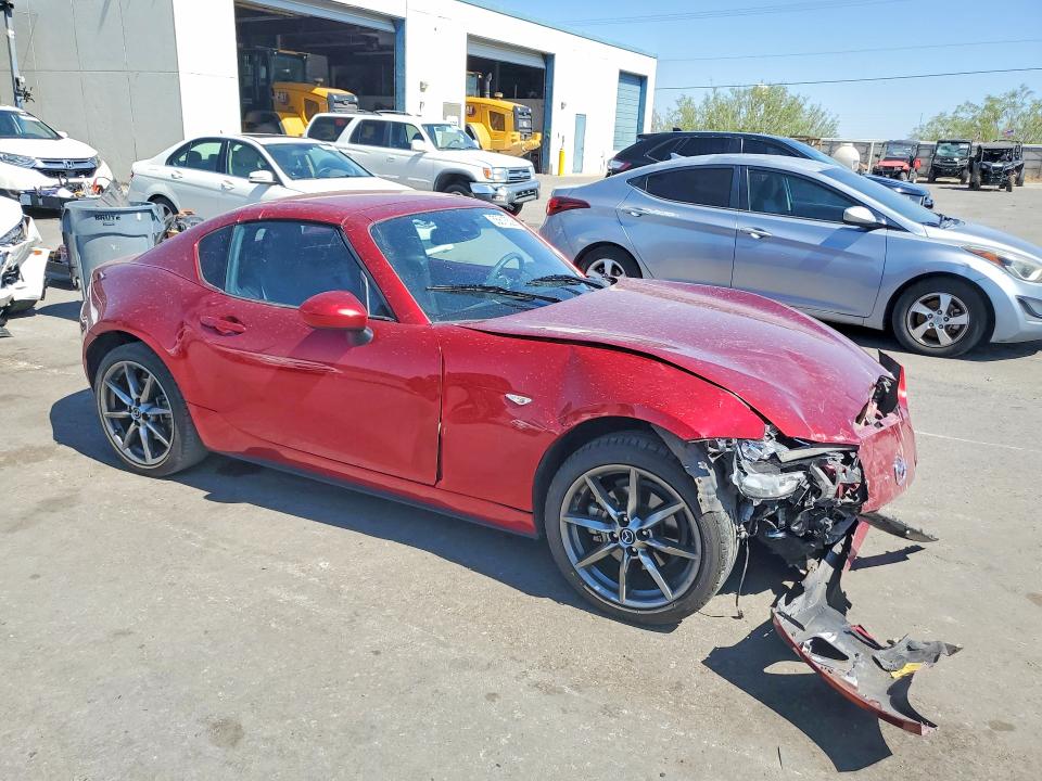 2022 Mazda Mx-5 VIN JM1NDAM77N0500610 COPART salvage auction — FRONT END, Tx - Salvage Vehicle Title, sold $500 on 2026-08-21 (photo 4)