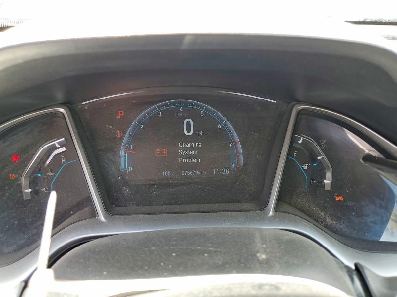 2018 Honda Civic VIN 2HGFC2F76JH572982 COPART salvage auction — FRONT END, Nv - Certificate Of Title, sold $7,700 on 2026-07-02 (photo 9)