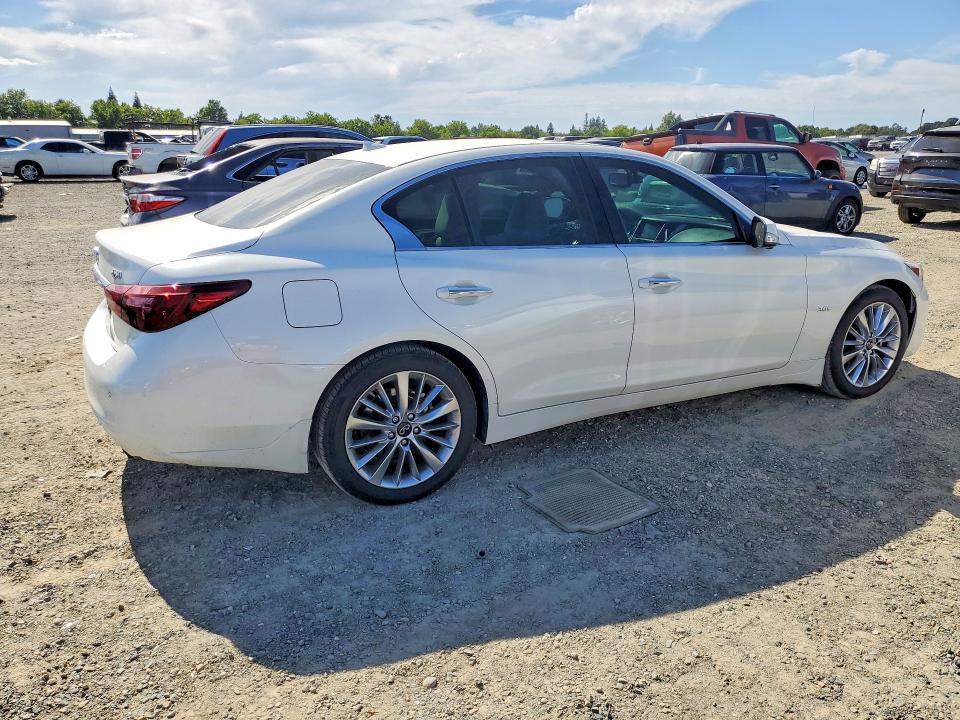 2021 Infiniti Q50 VIN JN1EV7BR7MM754686 COPART salvage auction — MINOR DENT/SCRATCHES, Az - Cert Of Title-Restored Salvage (P), sold $5,300 on 2026-07-02 (photo 3)