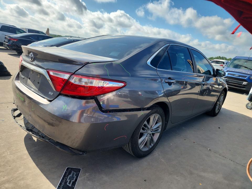 2016 Toyota Camry VIN 4T1BF1FK2GU143679 COPART salvage auction — REAR END, Tx - Salvage Vehicle Title, sold $3,350 on 2026-07-27 (photo 3)