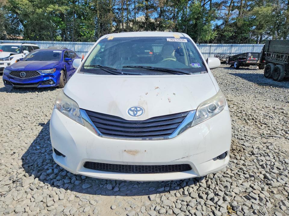 2012 Toyota Sienna VIN 5TDKK3DC2CS185064 COPART salvage auction — REAR END, Nj - Cert Of Title-Salvage, sold $850 on 2026-07-15 (photo 5)